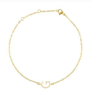 Adornia anklet initial